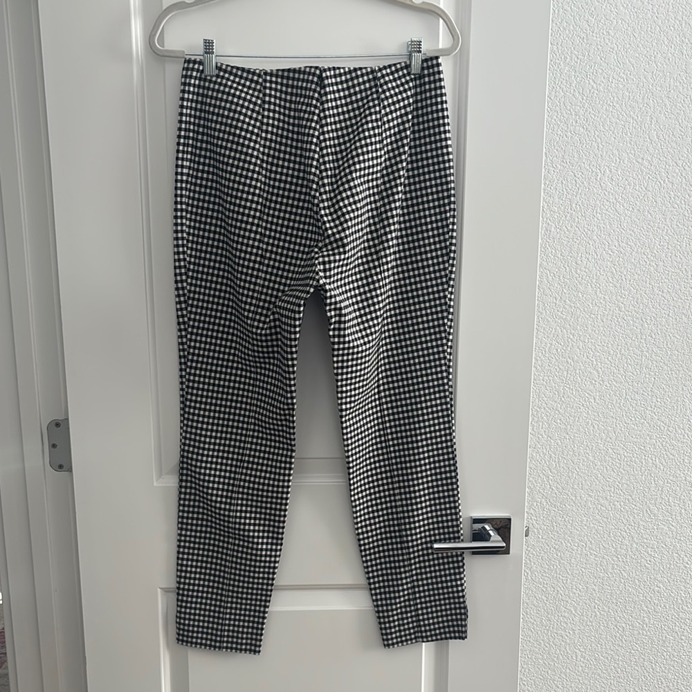 Veronica Beard Stylish Black and White Checkered Women’s Pants - Picture 4 of 4